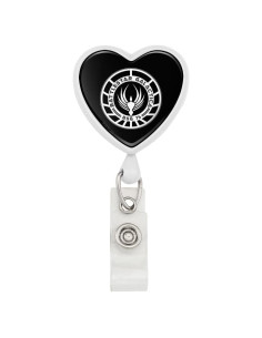 Porta Credencial Retráctil Corazón Battlestar Galactica