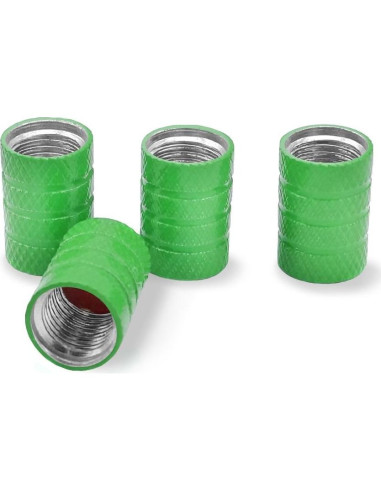 Tapas de Válvula de Aluminio Scooby-Doo Verde - 4 Piezas