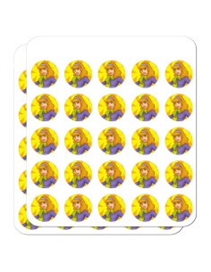 Planificador de Personaje Scooby Doo - 50 Pegatinas Transparentes