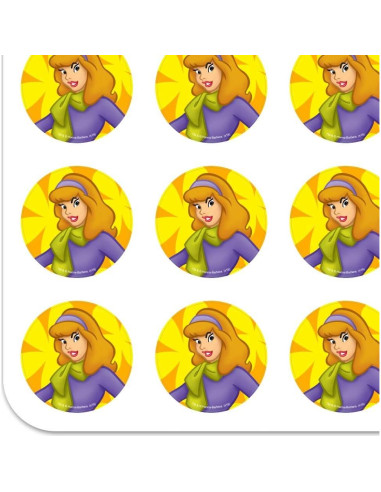 Planificador de Personaje Scooby Doo - 50 Pegatinas Transparentes