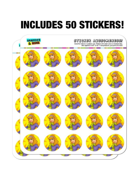 Planificador de Personaje Scooby Doo - 50 Pegatinas Transparentes Planificador de Personaje Scooby Doo - 50 Pegatinas Transparentes