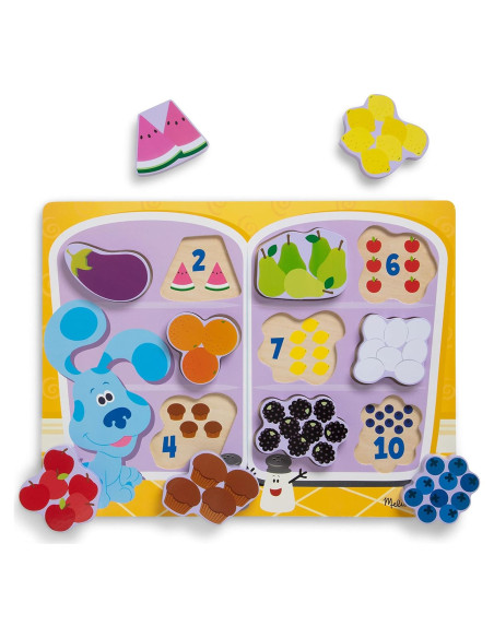 Rompecabezas de Madera Melissa & Doug Pistas de Blue y Tú - 10 Piezas Rompecabezas de Madera Melissa & Doug Pistas de Blue y Tú - 10 Piezas