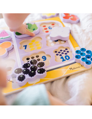 Rompecabezas de Madera Melissa & Doug Pistas de Blue y Tú - 10 Piezas