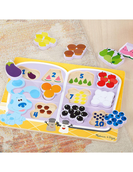 Rompecabezas de Madera Melissa & Doug Pistas de Blue y Tú - 10 Piezas Rompecabezas de Madera Melissa & Doug Pistas de Blue y Tú - 10 Piezas