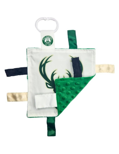 Juguete Sensorial para Bebés Milwaukee Bucks 20x20 cm - Suave y Seguro