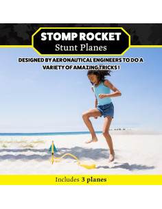 Lanzador de Aviones Stomp Rocket con 3 Aviones de Espuma 2