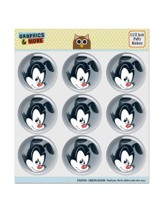 Stickers Puffy Animaniacs Yakko 9 Piezas 3D Multicolor