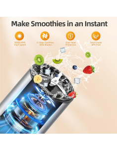 Batidora de Smoothie LAMPICK PC-2112 1300W 800ml Gris 2