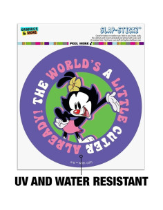 Calcomanía Automotriz Animaniacs 14cm Graphics & More 2