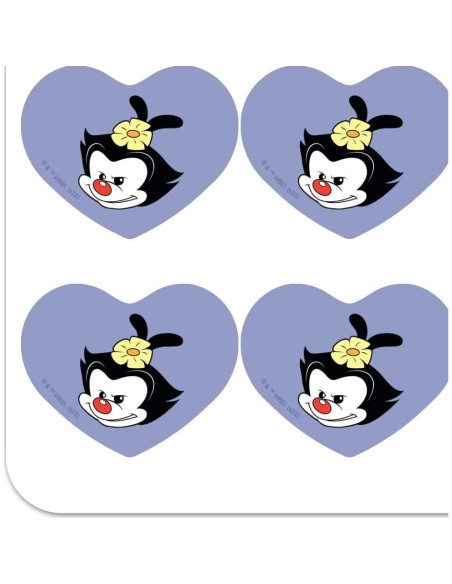 Set de Stickers Corazón Animaniacs - 18 Piezas 5.08 cm
