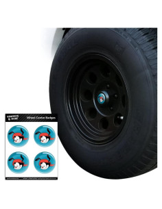 Insignias de Centro de Rueda Animaniacs Graphics & More - 4 Piezas