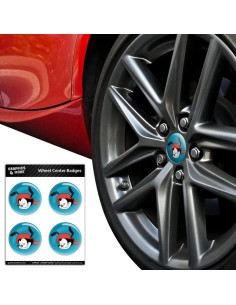 Insignias de Centro de Rueda Animaniacs Graphics & More - 4 Piezas 2