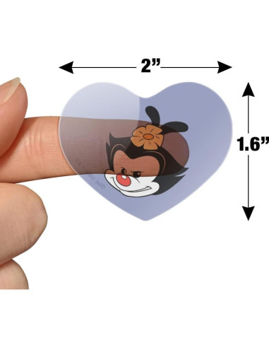 Set de Stickers Corazón Animaniacs - 18 Piezas 5.08 cm