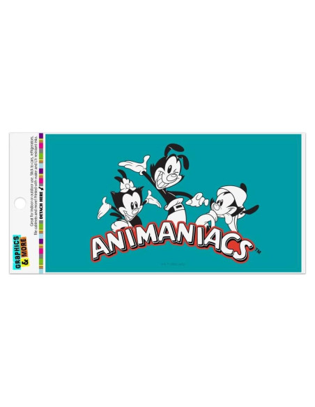 Imán Animaniacs B&W Logo 19.3x10.2cm Graphics & More