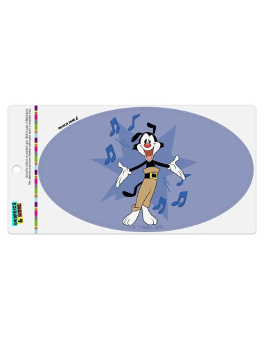 Imán Ovalado Animaniacs Yakko 17.8x10.2cm Vinilo Multicolor