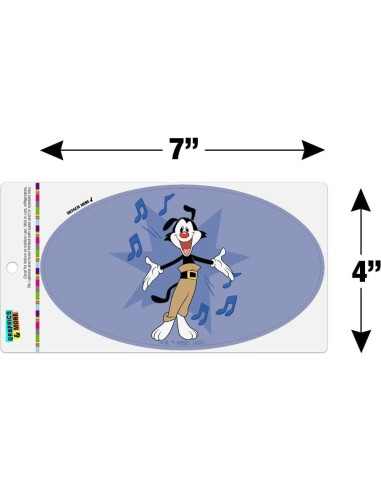 Imán Ovalado Animaniacs Yakko 17.8x10.2cm Vinilo Multicolor
