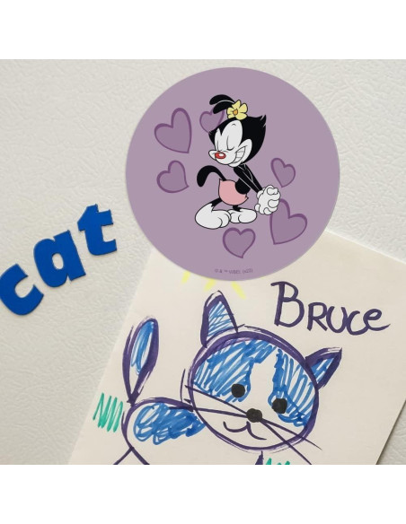 Imán de Vinilo Animaniacs Graphics & More 14cm Redondo Multicolor