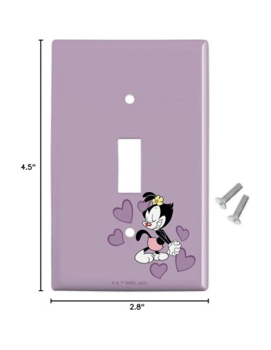 Placa de Interruptor de Luz Animaniacs Graphics & More 7.1x11.4cm