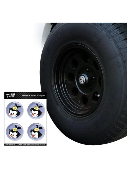 Insignias de Centro de Rueda Animaniacs Graphics & More 7.6cm