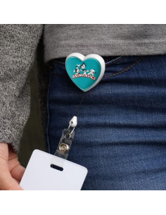 Portador de Insignias Retráctil Corazón Animaniacs - Graphics & More 2