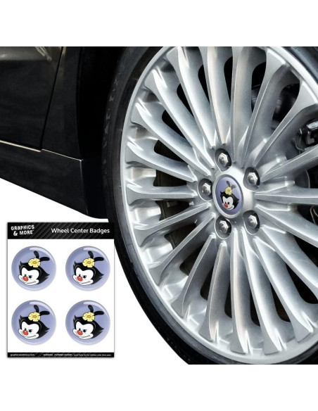 Insignias de Centro de Rueda Animaniacs Graphics & More 7.6cm