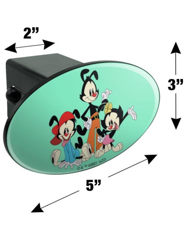 Cubierta de Enganche Ovalado Animaniacs Graphics & More 5x3"