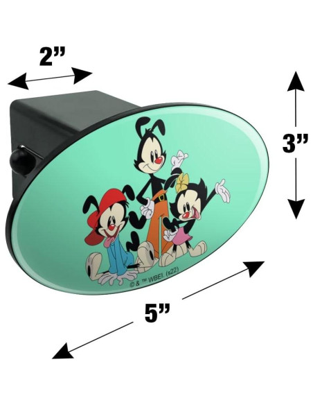 Cubierta de Enganche Ovalado Animaniacs Graphics & More 5x3"