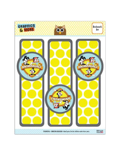 Conjunto de 3 Marcadores Laminados Animaniacs - 17 cm