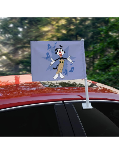 Bandera de Coche Animaniacs Yakko con Poste - Graphics & More