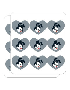 Set de Stickers Corazón Animaniacs - 18 Piezas 5.08 cm