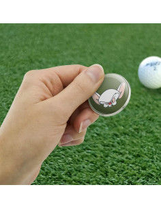 Marcador de Bola de Golf Metal Pinky y el Cerebro 3.8cm 2