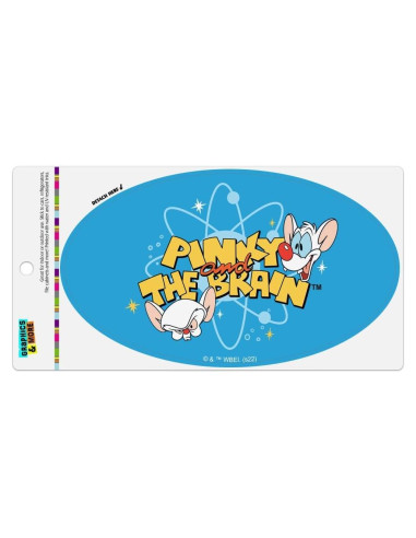 Imán Ovalado Pinky y el Cerebro 17.8x10.2cm Graphics & More