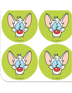 Pegatinas Pinky y Cerebro 18 unidades 5.08 cm Graphics & More 2
