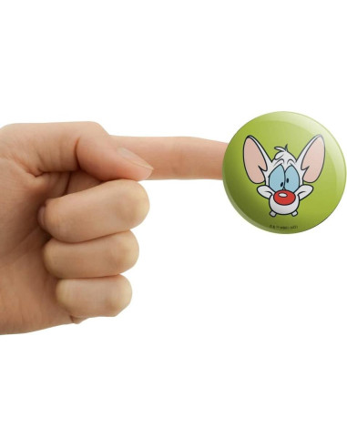 Stickers Puffy Pinky y El Cerebro - 4 Unidades 5.08 cm