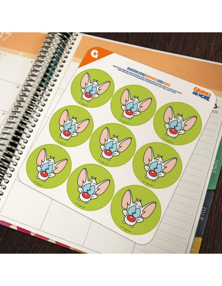 Pegatinas Pinky y Cerebro 18 unidades 5.08 cm Graphics & More Pegatinas Pinky y Cerebro 18 unidades 5.08 cm Graphics & More