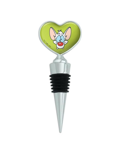 Tapón de Botella de Vino Corazón Pinky y el Cerebro