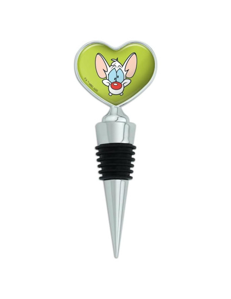 Tapón de Botella de Vino Corazón Pinky y el Cerebro