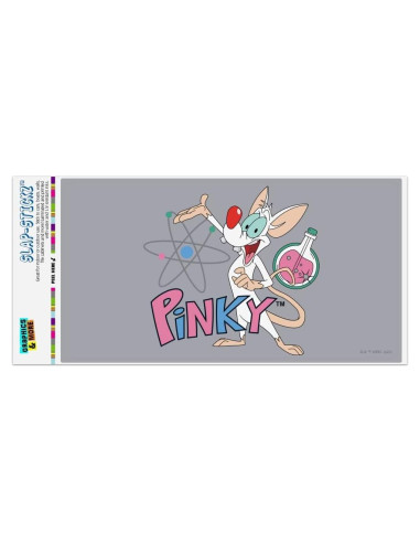 Adhesivo Pinky y el Cerebro 19.3x10.2cm Gráfico Automotriz