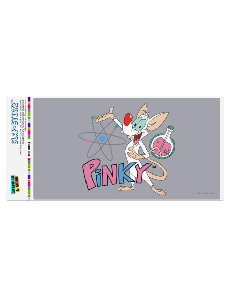 Adhesivo Pinky y el Cerebro 19.3x10.2cm Gráfico Automotriz