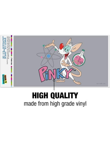 Adhesivo Pinky y el Cerebro 19.3x10.2cm Gráfico Automotriz