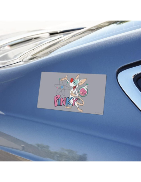 Adhesivo Pinky y el Cerebro 19.3x10.2cm Gráfico Automotriz
