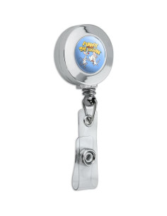 Portatarjetas Retráctil Cromo Pinky y Cerebro 0.61m 2