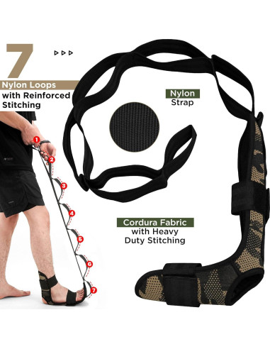 Correa de Estiramiento RDX LSC-T1 para Yoga y Ejercicio