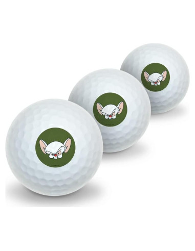 Pelotas de Golf Pinky y el Cerebro - 3 Unidades - Graphics & More