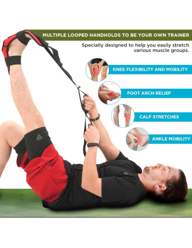 Correa de Estiramiento RDX LSC-T1 para Yoga y Ejercicio