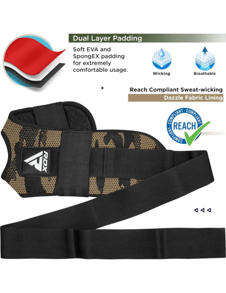 Correa de Estiramiento RDX LSC-T1 para Yoga y Ejercicio