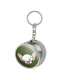 Cenicero de Metal Pinky y el Cerebro con Soporte para Cigarrillos