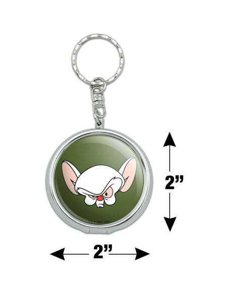 Cenicero de Metal Pinky y el Cerebro con Soporte para Cigarrillos