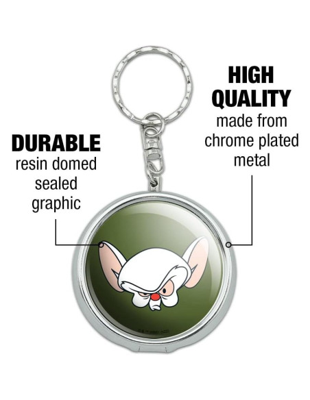 Cenicero de Metal Pinky y el Cerebro con Soporte para Cigarrillos