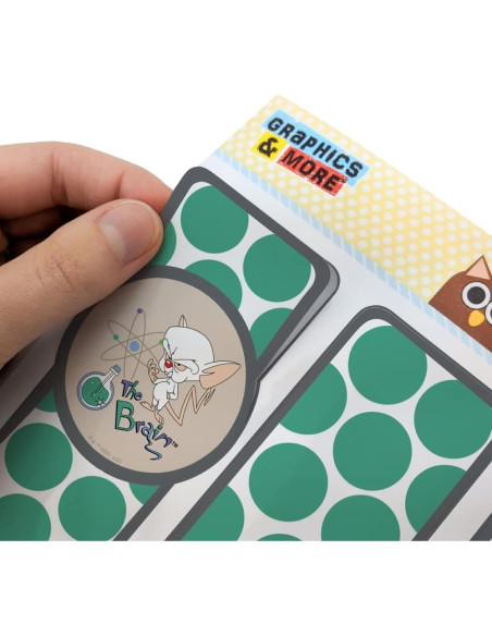 Conjunto de 3 Marcadores Laminados Pinky y El Cerebro